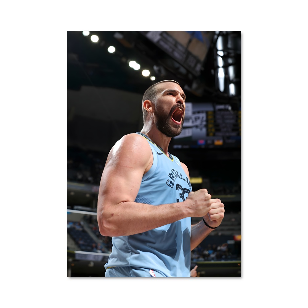 Poster Marc de gasol – affiche Basketball